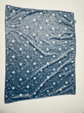 Le Bebe Favorite Baby Blanket Lovey Blue Space Moon Planets Stars Constellation